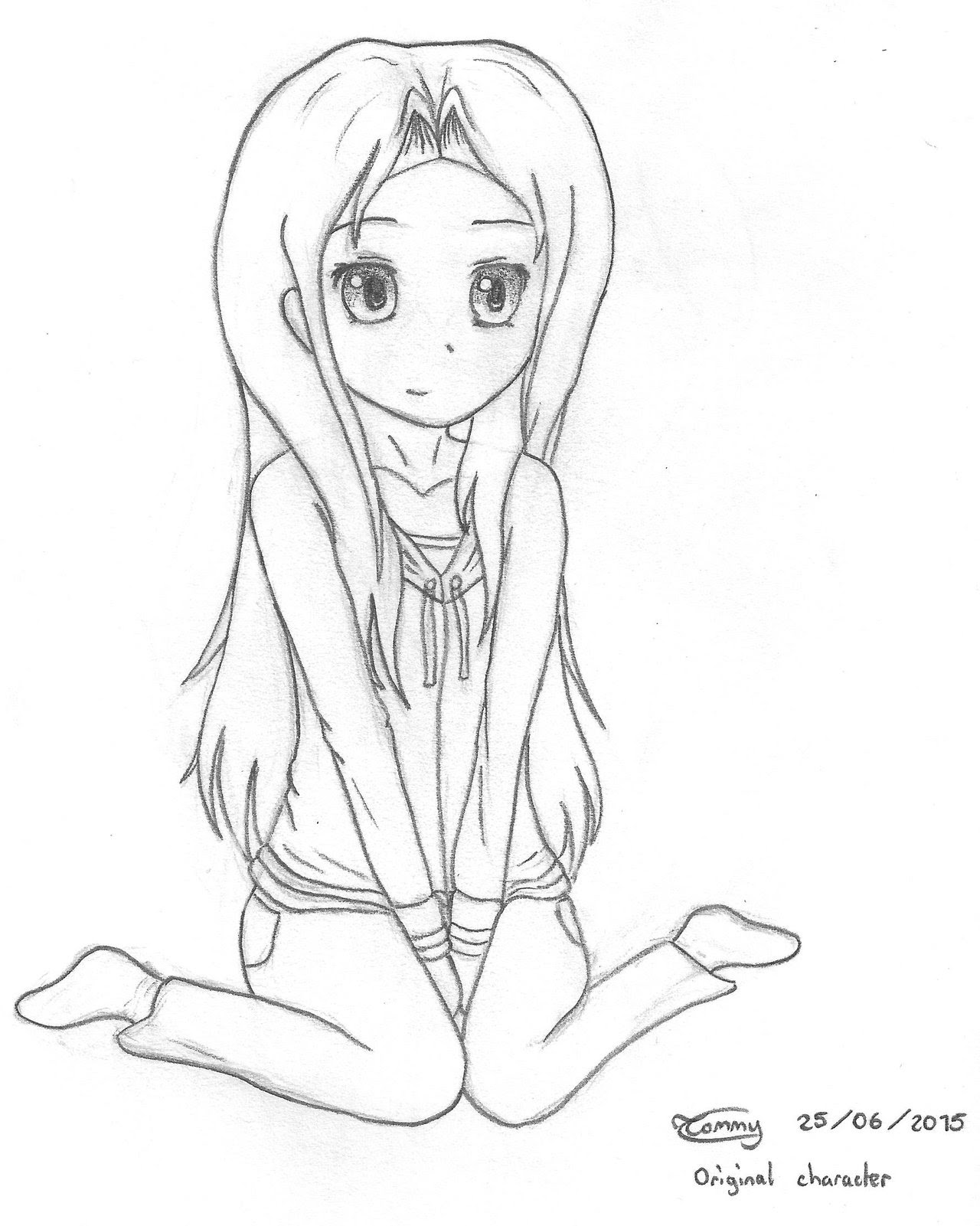 Featured image of post Chibi Sitting Down For a position with the knees on the floor use kne