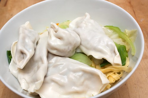 noodle soup with wontons