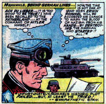 He's holding a tiny German military action figure!
