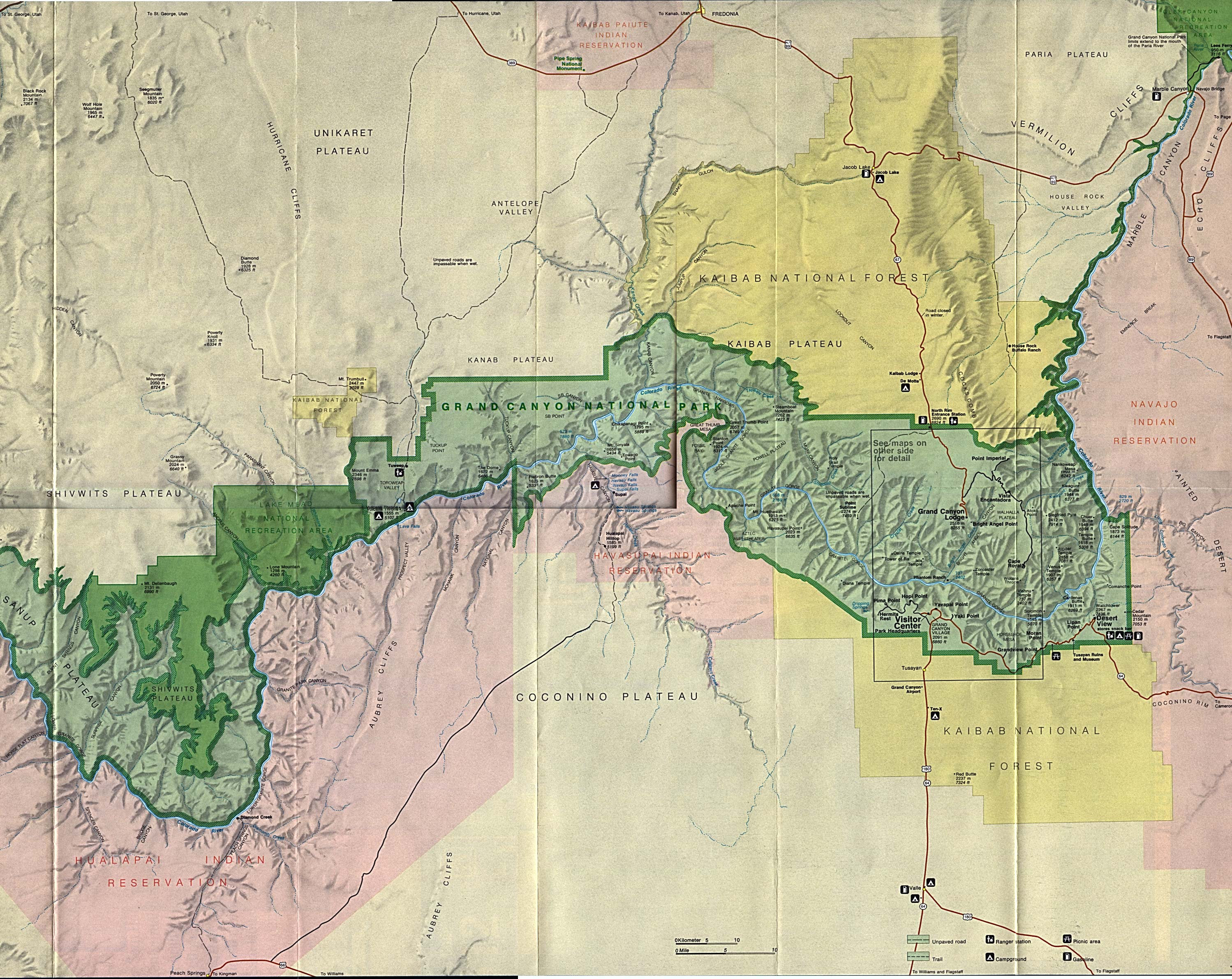 Maps: Us Map Grand Canyon