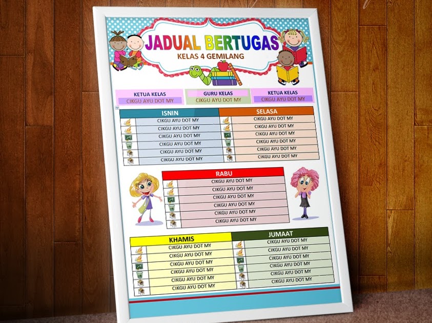 Cara Membuat Jadual Bertugas Dengan Kreatif