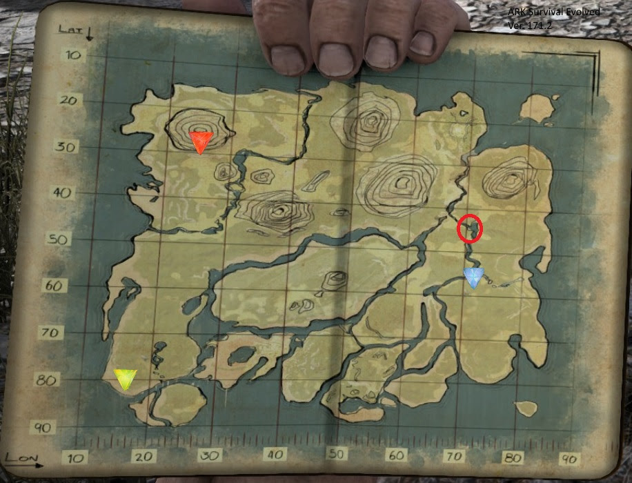 Zonas De Metal Ark The Island / Could you give me some base locations