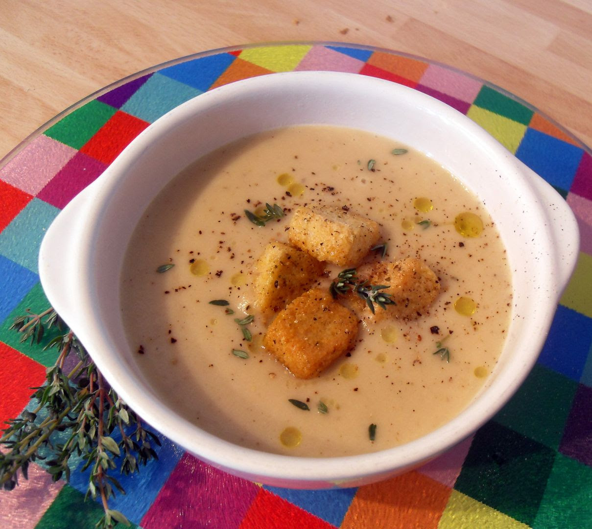 Parsnip, Apple and Thyme Soup