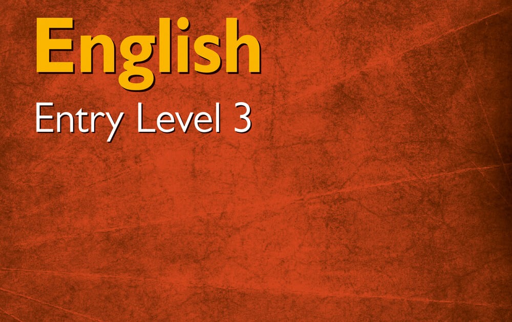 English Entry Level 3 Worksheets