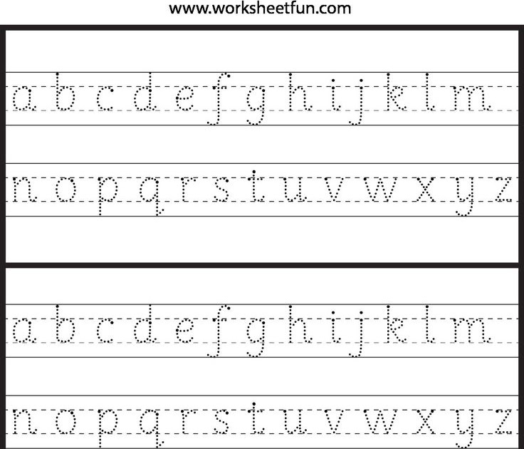 worksheets english alphabets writing - treesemart