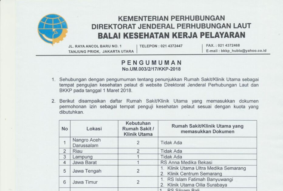 Biaya Membuat Surat Keterangan Sehat Di Klinik - Contoh ...