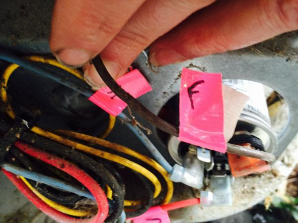Replacing Emerson 3 wire condenser fan motor with Rescue 5 wire-how to