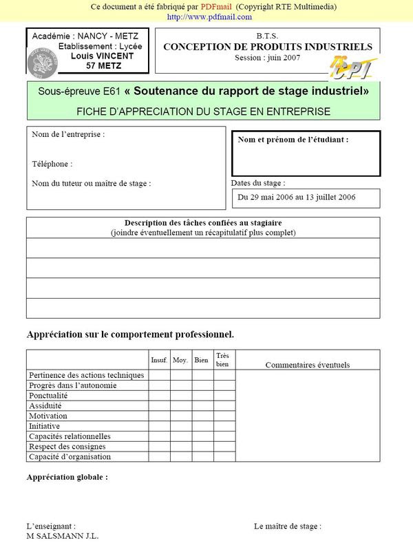 Exemple De Soutenance De Stage Pdf Le Meilleur Exemple