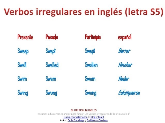 Disfrutando Y Aprendiendo Verbos Regulares E Irregulares En Pasado Y