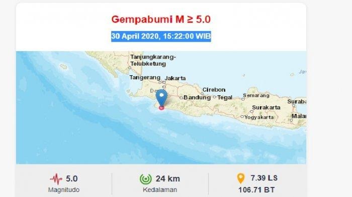 Gempa Terkini / Berita Gempa Bandung Hari Ini Hari Ini Kabar Terbaru