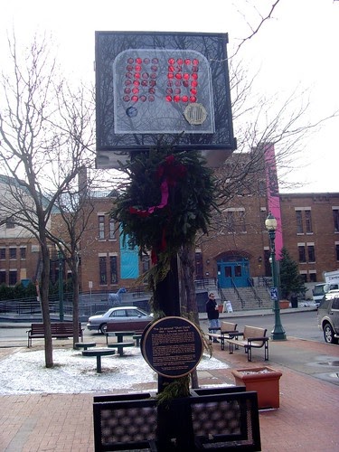 Wandering Through Syracuse: The 24 Second Shot Clock monument