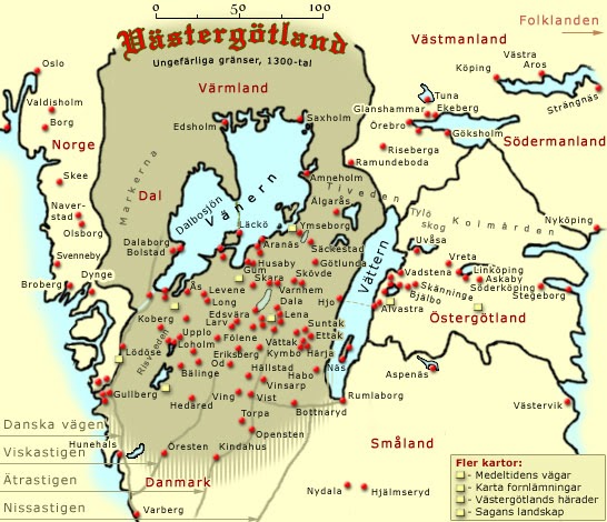 Runstenar Västergötland Karta | Karta Mellersta