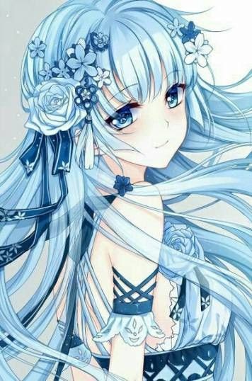 Inspirierend Anime Girl Wallpaper Blue Hair Seleran