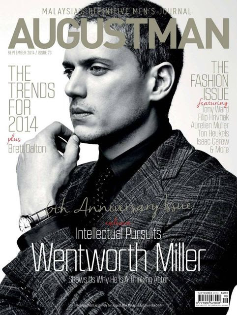 DIARY OF A CLOTHESHORSE: Wentworth Miller covers August Man Malaysia ...