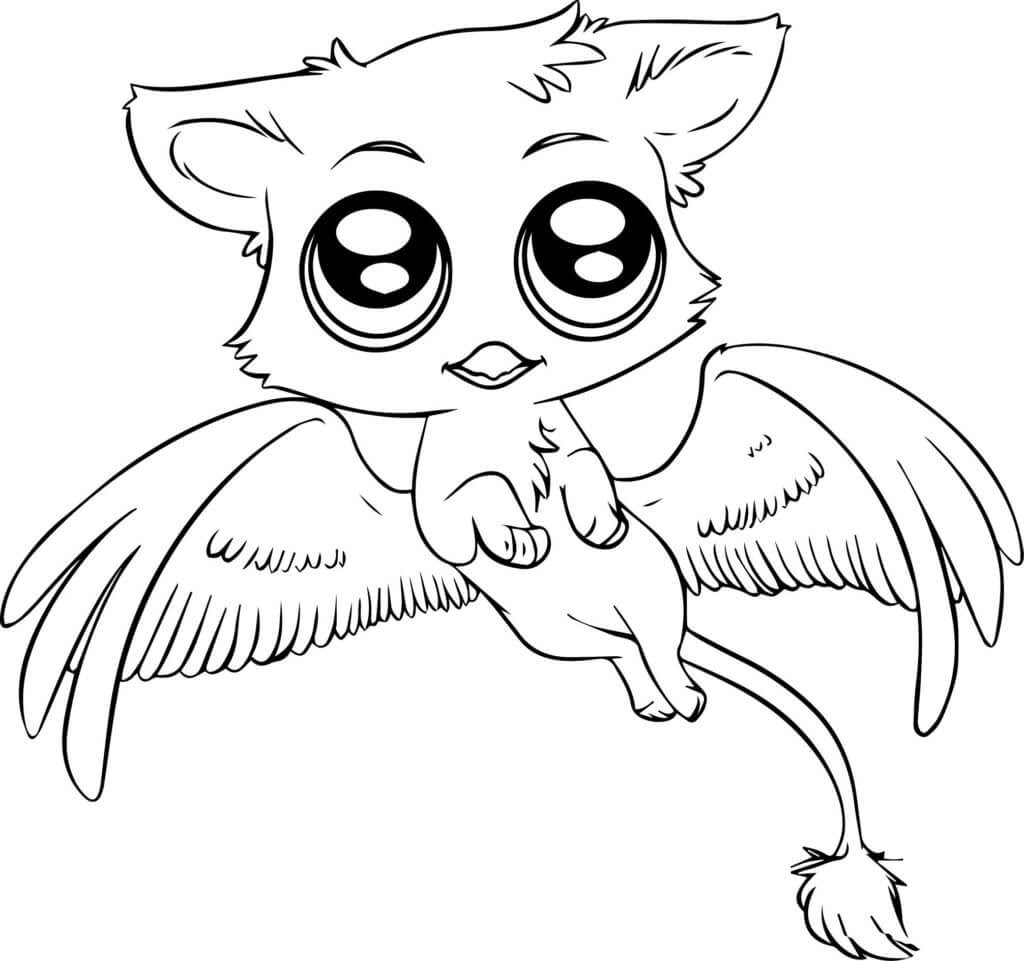 Coloring Pages Of Cute Bats