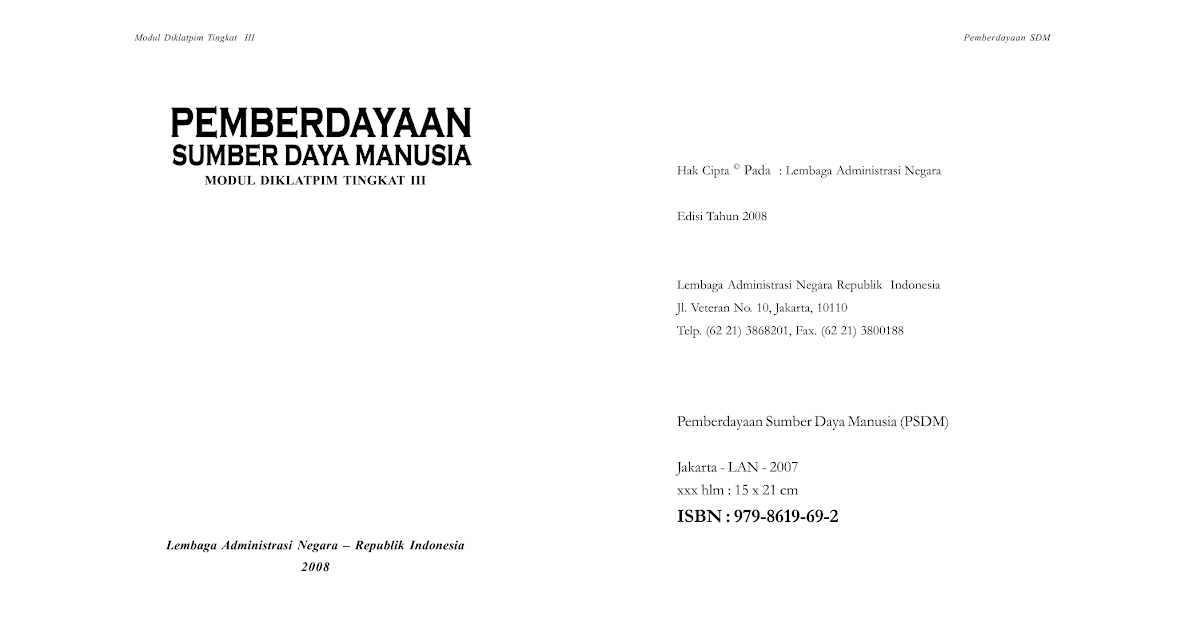 Contoh Laporan Benchmarking Diklat Pim Iv