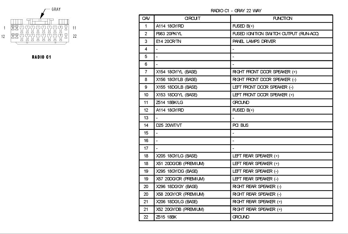 Chrysler Infinity Stereo Wiring Diagram - Wiring Diagram