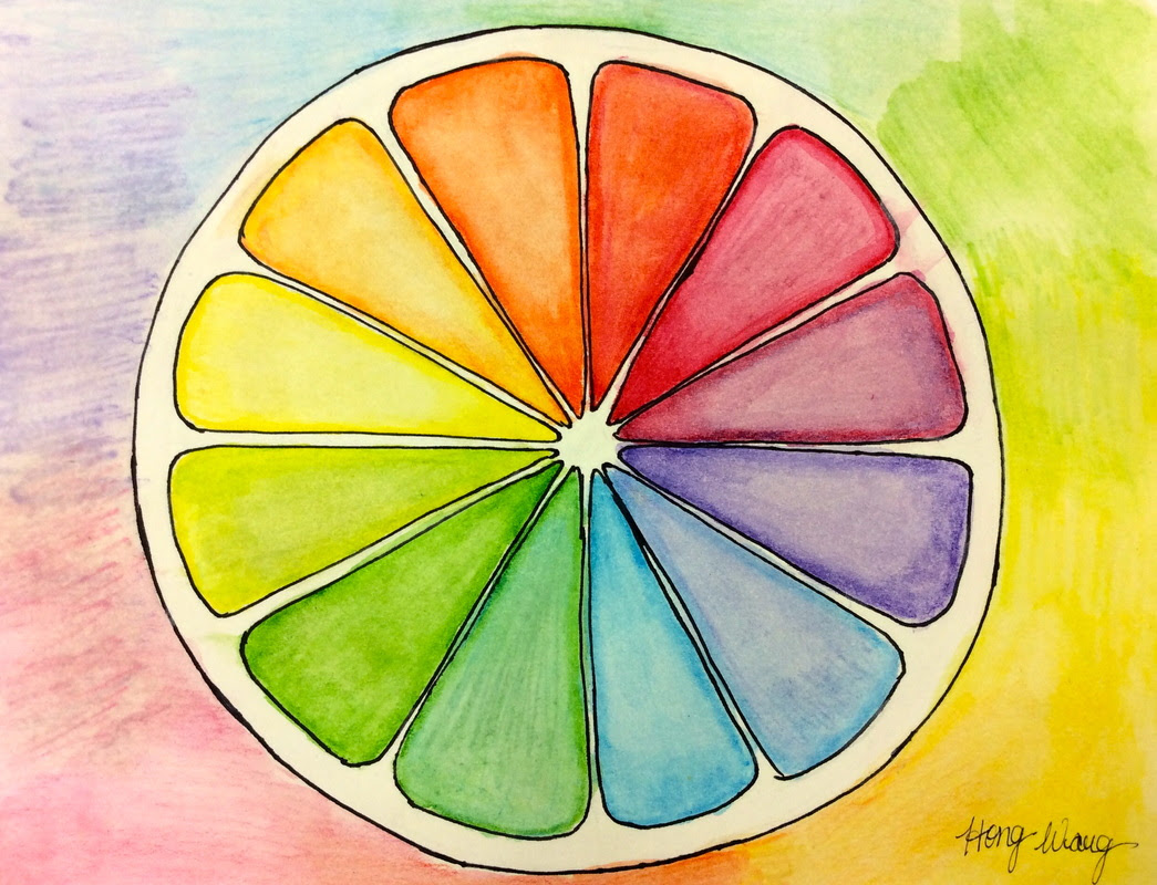 19 Photos Beautiful Color Wheel Drawings