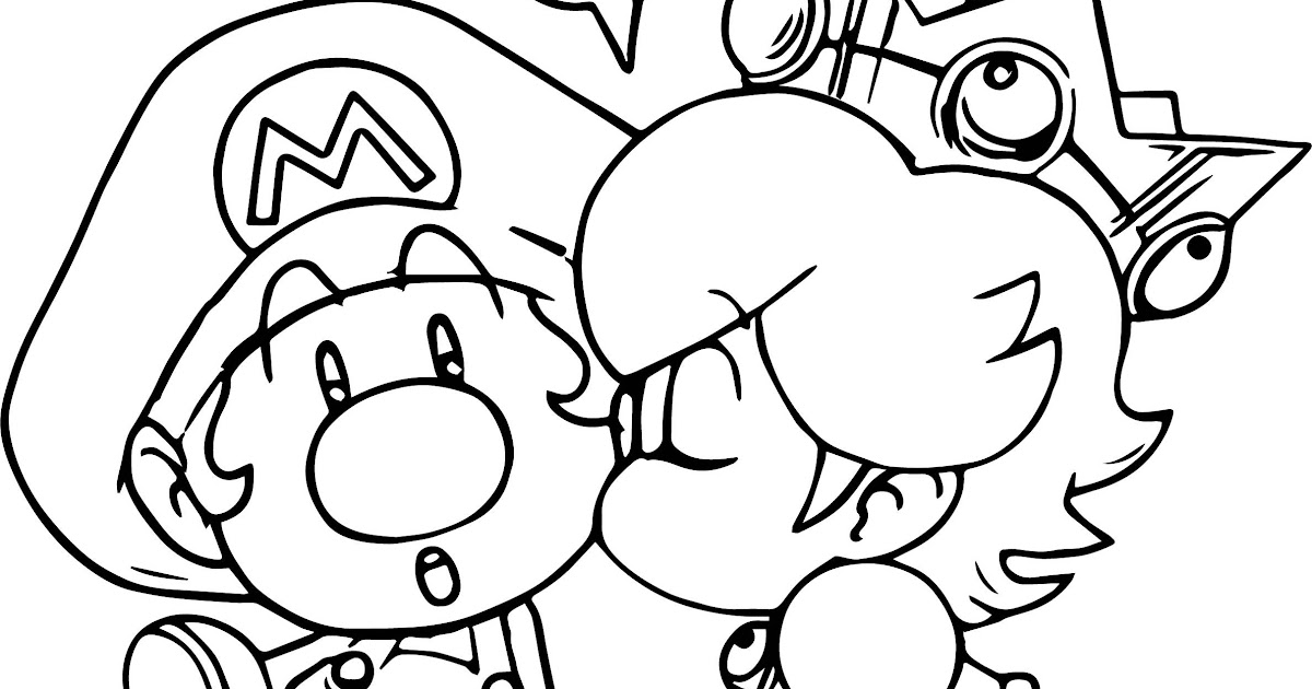 Luigi And Daisy Coloring Pages / Super Mario Coloring Pages For Kids