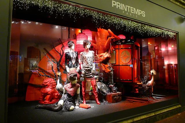 Le Printemps - vitrines de Noël 2011