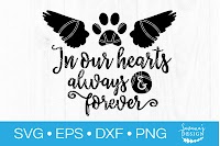 Download Pet Memorial SVG Cut File In Loving Memory Cat Dog Sympathy