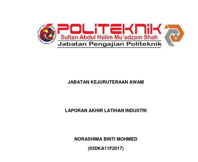 Politeknik Contoh Laporan Harian Latihan Industri / Laporan Akhir