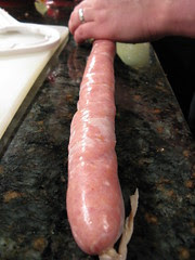 One long sausage
