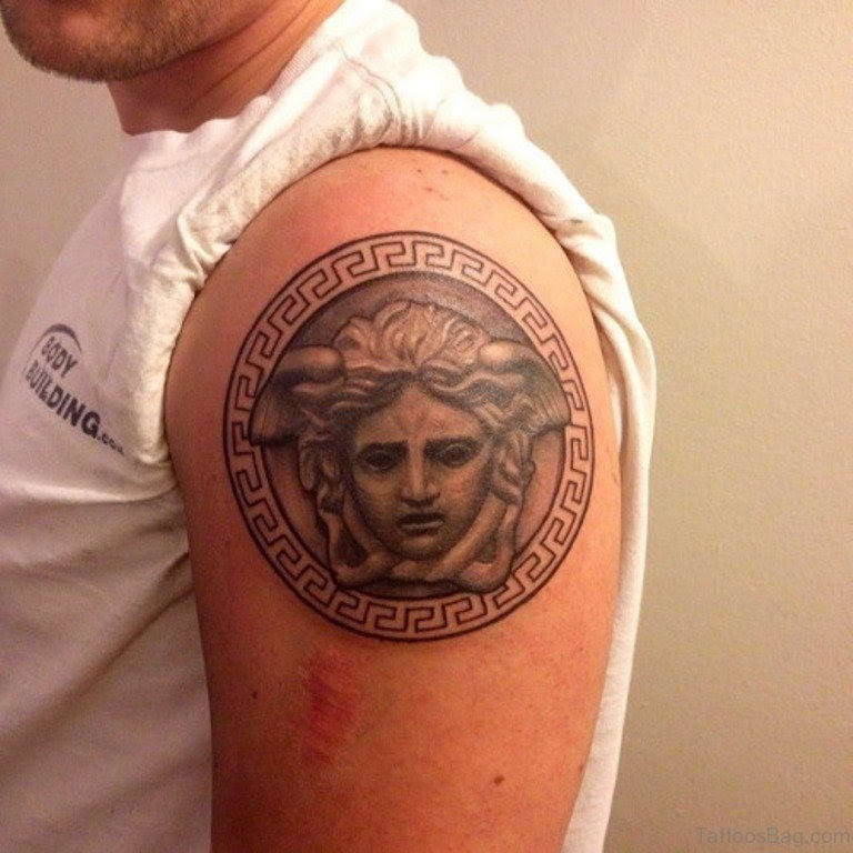 Versace Medusa Chest Tattoo - Best Tattoo Ideas