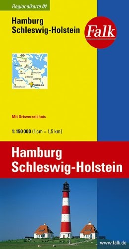 Falk Regionalkarte Hamburg, Schleswig-Holstein 1:150 000 ...