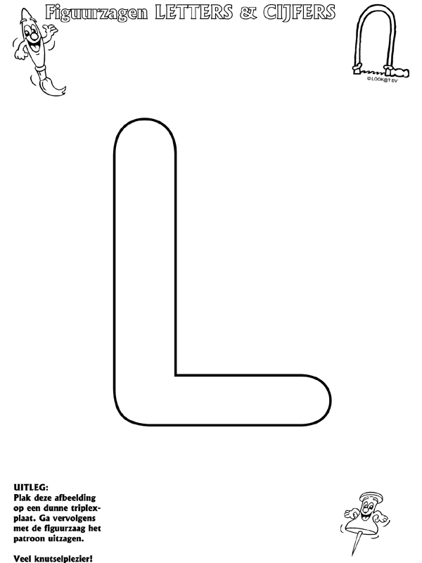 Kleurplaten Letter L - 26 Coloring Pages Of Alphabet Diddl On Kids N ...