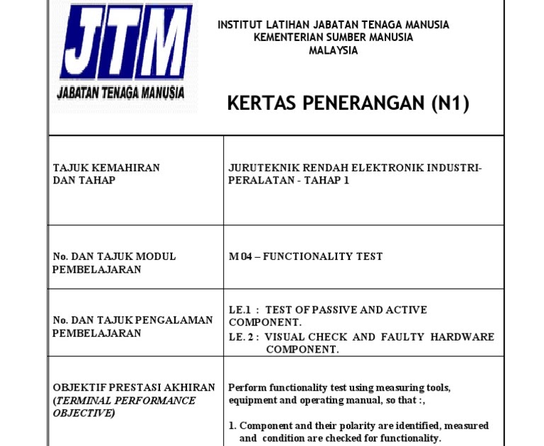 Contoh Soalan Objektif Elektronik - Selangor q