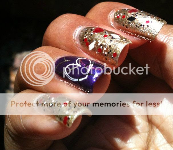 Vivid Lacquer The Harlequin's Adoration Lacquer Lockdown - Vivid Lacquer, The Harlequin's Adoration, swatch, indie polish, indie glitter polish, indie, Orly Luxe, review