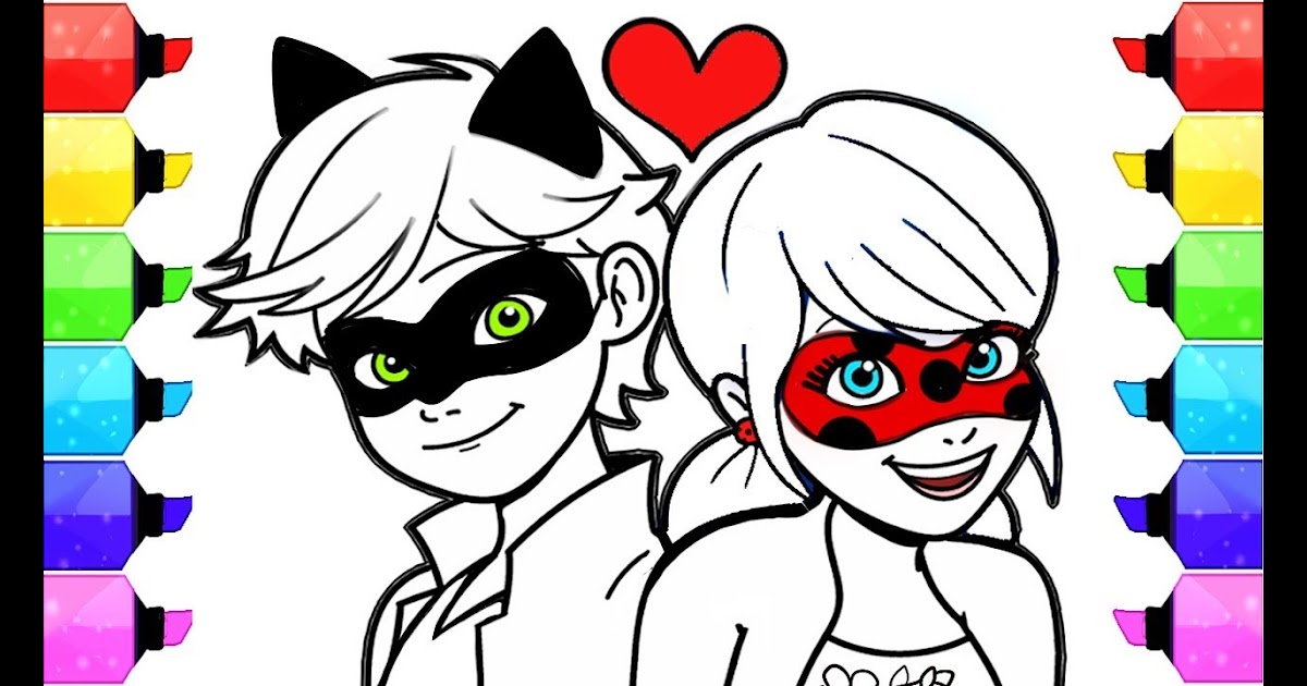 26+ Newest Ladybug And Cat Noir Coloring Pages