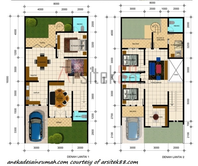 Gambar Desain Kamar Rumah Susun - Hontoh