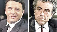 Renzi e Barca Renzi e Barca