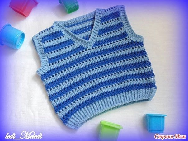 Delicadezas en crochet Gabriela: Punto para realizar chaleco de niños