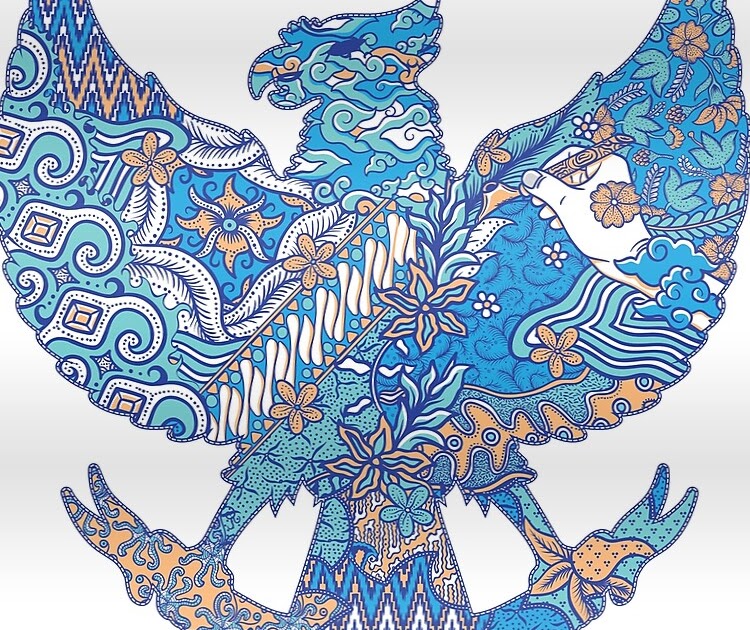 Gambar Motif Batik Garuda - Contoh Motif Batik