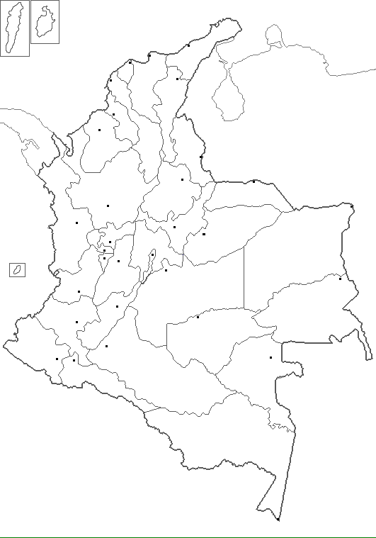 Croquis Division Mapa Politico De Colombia