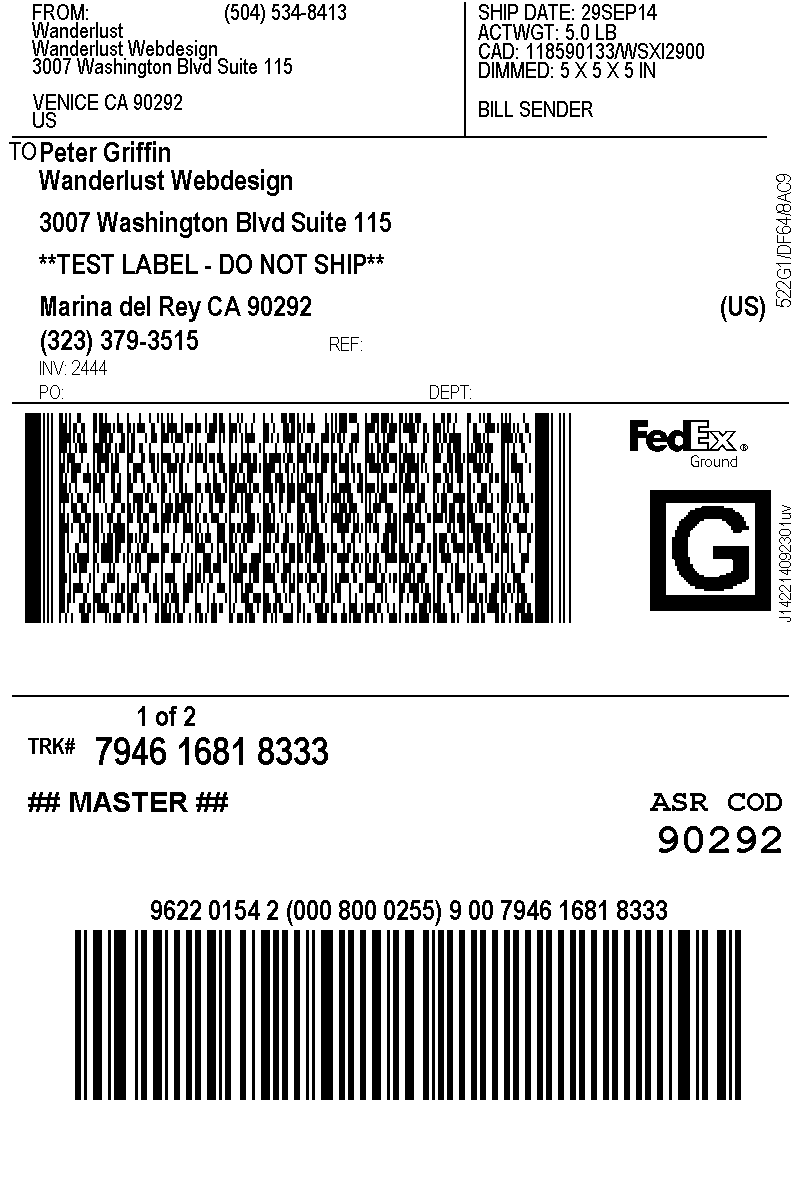 International Shipping Label Template With Fedex Label Template Word