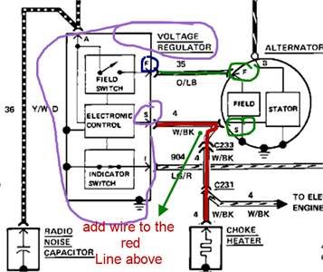 84 Mustang Alternator Wiring Diagram