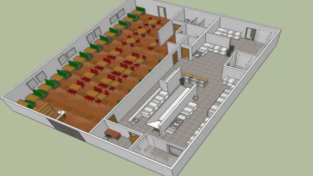 Kitchen layout For A Small restaurant