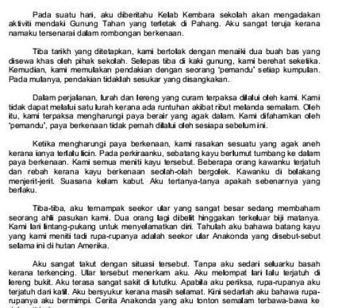 Contoh Soalan Karangan Bahasa Inggeris Tahun 4 Viral Blog O