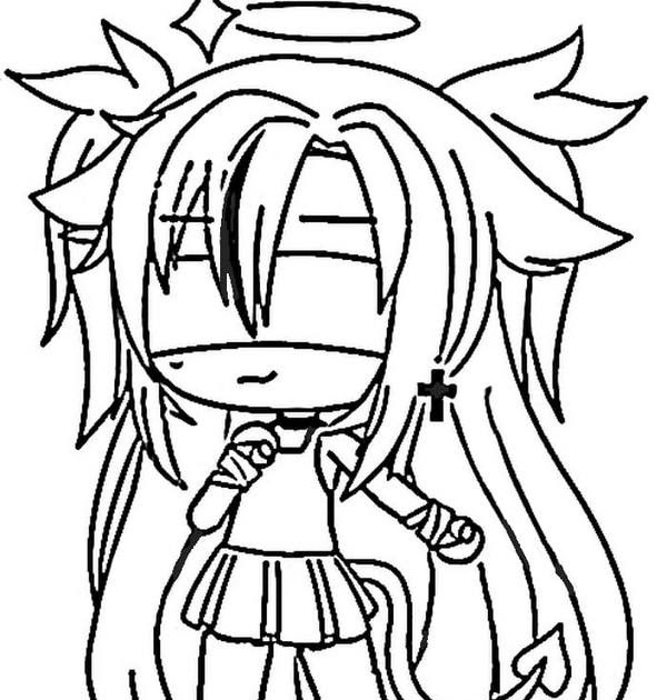 Gacha Life Coloring Pages Girl Tomboy