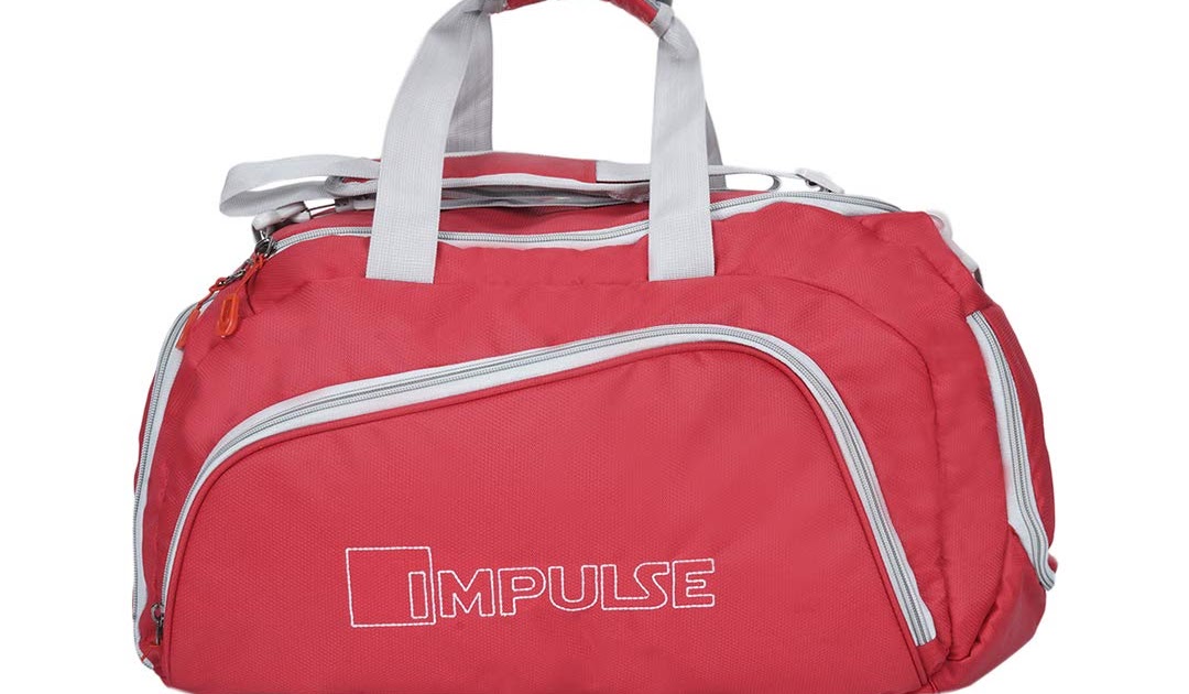 Impulse Polyester 21 inches Red Travel Duffle Cum Backpack/Backpack For Men/Travel bag/Gym Bag ...
