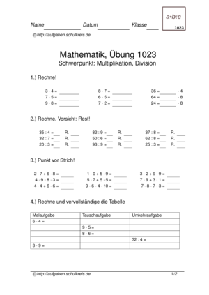 punkt vor strichrechnung aufgaben pdf en