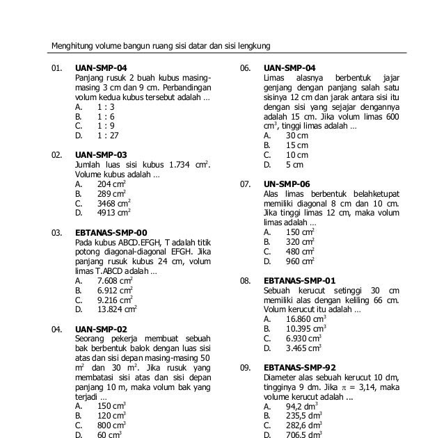 Latihan Soal Tata Ruang Kantor