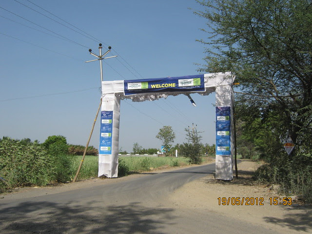 Welcome Arch of Kanchan Vrundavan - Visit Kanchan Vrundavan, 1 BHK & 2 BHK Flats at Koregaon Mul, near Uruli Kanchan Pune 412202