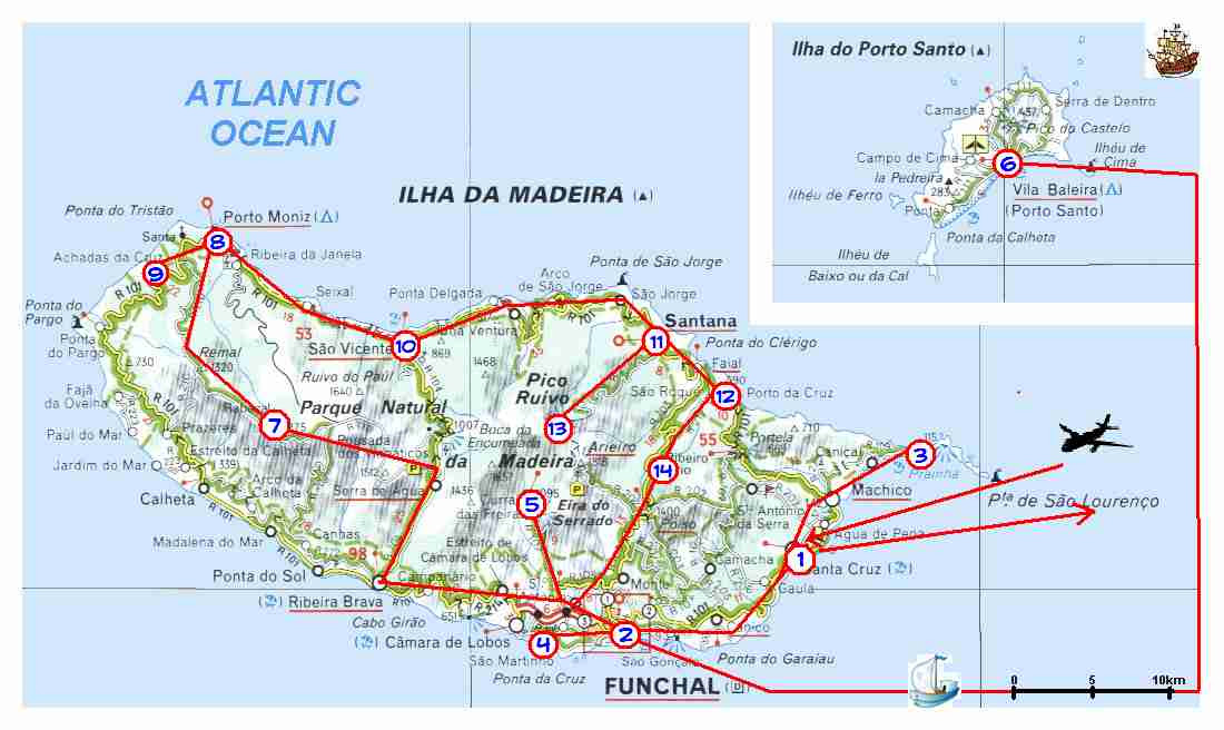 Mapa Levadas Madeira | Mapa