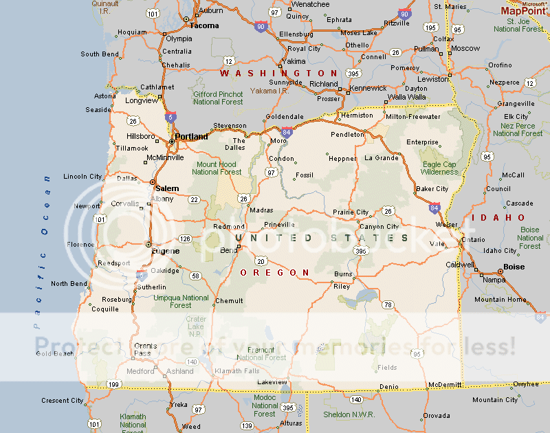 Maps Of Oregon Cities