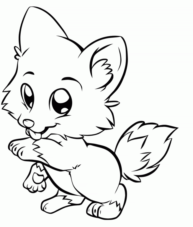 Baby Wolf Coloring Pages Ilmu Pengetahuan 4